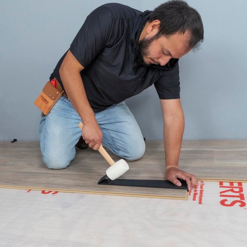 QEP 61613 16 oz. White Rubber Tile Tapping Mallet - Image 3